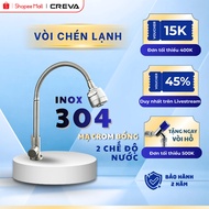 Creva 304 Stainless Steel Cold Faucet| CR-416 | Convenient 360 Degree Ball Rotating Faucet, Comes wi