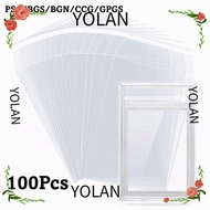 YOLANDAGOODS 100 Sheets PSA BGS Slab Sleeve, Durable Waterproof PSA BGS Card Brick Film,  Transparen