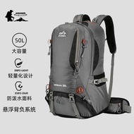 Bag backpack for men and women hiking couple shoulder protection camping large capacity rainproof tr