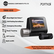 70mai A510 Dash Cam 1944P Sony STARVIS 2 IMX675 HDR Dual Vision Car Recorder with GPS ADAS Front and