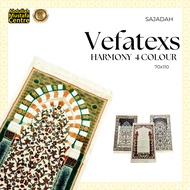 VEFATEX RAWDAH ULTRA LUREX PRAYER RUGS 70 X 110 + BOX/ Vafatex Silver Lux Prayer Rugs (70 X 110) Blu