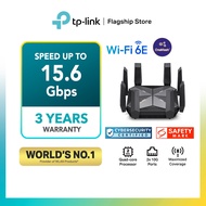 TP-Link Archer AXE300 AXE16000 Quad-Band 16-Stream Wi-Fi 6E Router with Two 10G Ports