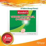 Kordel's Vitamin B Complex, C + Minerals Orange Flavour (30 Tablets)