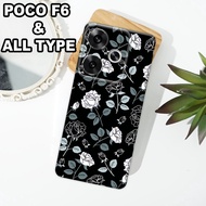 G43 - XIAOMI Case Latest F6 5Gpoco 2024 - Flexible rubber material - FLOWER MOTIF - XIAOMI silicone 