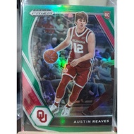 Austin Reaves NBA Card 2021-22 Prizm Draft Picks Green Prizm Rookie RC 49