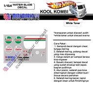 KK055 Decal Hotwheels White Toner Kool Kombi Castrol