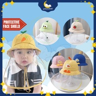 (48/53) Removable Baby Hat With Face Shield For Kids Topi Budak Lelaki Perempuan Topi Baby Girl Boy Bucket Hat Kids