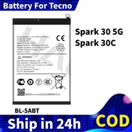 Battery For Tecno Spark 30 5G Bateri Spark 30c BL-5ABT