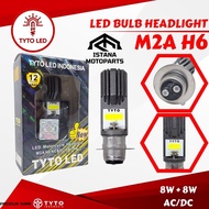 TYTO LED M2A H6 Motorcycle Headlight Bulb 8Watt Ac Dc Waterproof