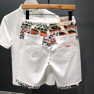 Vintage Summer Blue Fashion Jeans Pants復古夏時尚牛仔褲中褲
