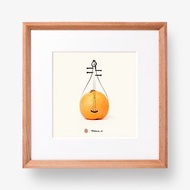 琵琶 | 原創插畫 創意枇杷果 裝飾畫 水墨風 實木畫框 傳統樂器