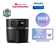 PHILIPS 7000 Series 22-in-1 Airfryer Combi XXL Connected - HD9880/90, Integrated Thermometer, Roast Bake Sous Vide