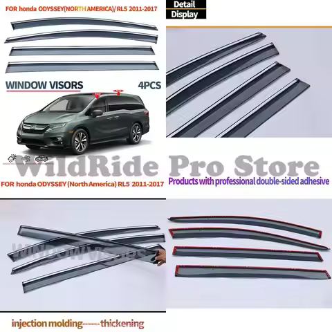 1 set For Honda Odyssey Car Window Rain Visor ODYSSEY RL6 2018-23 Window Visor