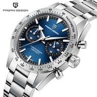 PAGANI DESIGN Watch Original Men Original 100% Chronograph Watch Stainless Steel Sapphire Glass Casu