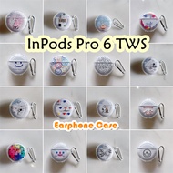 READY STOCKFor InPods Pro 6 TWS Case Casing Soft Silicone Cute Earphone Case Cover
