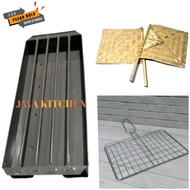 Multipurpose satay grill / Satay grill charcoal container grill clamp set Bonus Traditional bamboo f