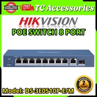 HIKVISION DS-3E0510P-E/M 8 Port Gigabit Unmanaged PoE Switch