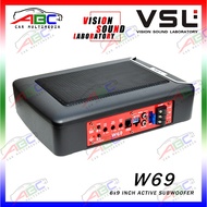 VSL 6x9 INCH ACTIVE SUBWOOFER BUILT-IN AMPLIFIER UNDER SEAT SUBWOOFER