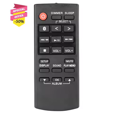 N2QAYB001215 Remote Control For Panasonic Audio System SC-UA30 SC-TMAX10 SC-TMAX40 SC-UA30E-K SC-UA3