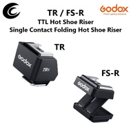 Godox TR TTL Hot Shoe Riser & Godox FS-R Single Contact Folding Hot Shoe Riser