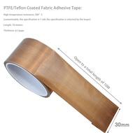 Teflon Tape/Selotip Teflon Ptfe Tahan Panas/Teflon Heat Tape/Pita Teflon Ptfe Anti Lengket /10 20 30
