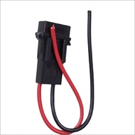 Car Fuse Holder Connector, 32V 20 Amp 16 AWG CAR FUSE SOCKET HOLDER Automotive Red Wire Cable, Fit f