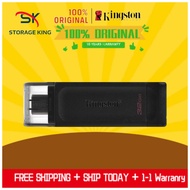 Kingston DataTraveler 70 DT70 USB-C Flash Drive Pen Drive Pendrive Thumbdrive(256GB/128GB/64GB/32GB)