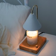 實木定時融蠟燈-簡約白