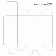 Custom Full Color Box with Your Own Logo Size L x W x H = 3.8 x 3.8 x 9.5 cm