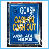 ☈ ● ❁ Gcash Cash in cash out laminated signage