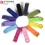 CHINK Yoga Strap, Durable Cotton Adjustable D-Ring Buckle Exercise Straps,  1.8mx3.8cm Flexibility F