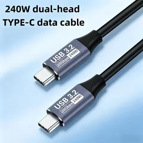 240W USB C to C 3.2 Gen2 Cable 20Gbps 48V 5A 4K 60Hz QC 3.0 Fast Charging Data Cord for MacBook Pro 