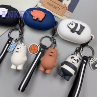 HAYLOU GT1 / GT1 Plus  / GT1 Pro Earphone Silicone Case Bare bear 3 Panda Cartoon Earbuds Waterproof