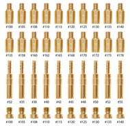 Bình Xăng Con 40 chiếc Bộ chế hòa khí xe máy Vòi phun chính Chậm/Phi công phun cho PWK KOSO OKO PE N