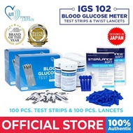 LY IndoplAS Elite Tokyo JApAn 100 PCS IgS102 TeSt StripS At 100 PCS LAncetS Blood SugAr Monitoring