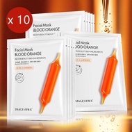 IMAGES 10 Pcs Blood Orange Facial Mask