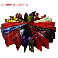 Promotion 15 Different flavors Tea Chinese Oolong\PuEr\Black\Green\Milk Oolong\Ginseng\flower\Buckwheat\Liver Tea