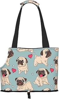 Dog Carrier, Side Viewing Opening Dog Purse Collapsible Compact Pet Tote Bag, Airline Walking Outdoo