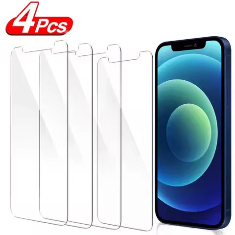2/4Pcs 9H Screen Protector For iPhone 11 Pro 12 Pro 13 Pro Max 12 13 Mini 16E HD Tempered Glass