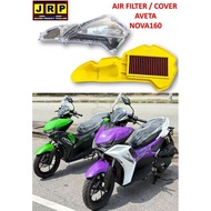 NOVA160/AX200S AIR FLITER COVER+AIR FLITER YELLOW JRP
