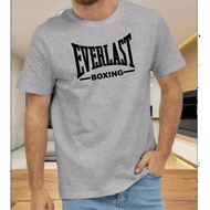 BAJU DEWASA EVERLAST B0XING UNISEX SHORT SLEEVE T-SHIRT 100%COTTON XS-5XL PREMIUM QUALITY 190GSM