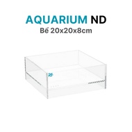 Mini semi-terrain tank 20x20x8cm with 2cm bottom lift