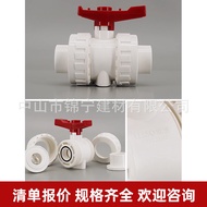 Liansu pvc Water Supply Pipe Fittings Double Living Ball Connector Valve 20 25 32 Gate Valve Valve D