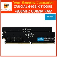 Crucial 64GB Kit (2 x 32GB) DDR5 4800 mhz DIMM RAM for Desktop - CT2K32G48C40U5 Limited Lifetime War