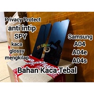 Anti-scratch thick glass spy Samsung A04 A04e A04s tempered glass glossy privacy privacy