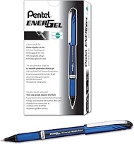 Pentel EnerGel NV Liquid Gel Pens, Fine Point, 0.5 mm, 54% Recycled, Black Ink, Pack of 12 Pens
