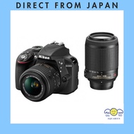 【Used】Nikon Digital SLR Camera D3300 Double Zoom Kit Black D3300WZBK Direct from Japan