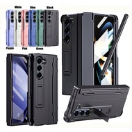 Compatible With Samsung Phone Protective Case 1PC Multicolor With Hinge+Screen Protector+Kickstand,(
