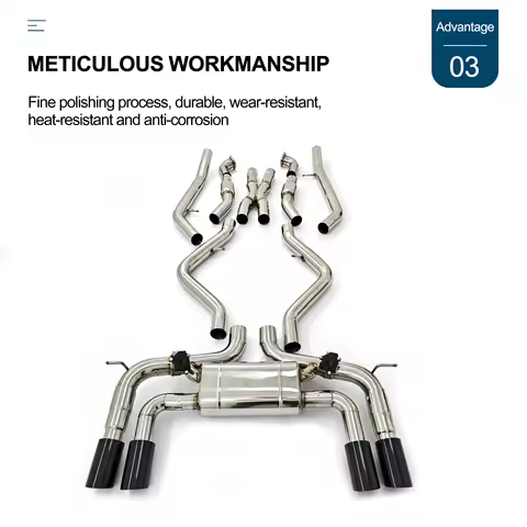 CBNT Exhaust System Valvetronic Catback for BMW E70 E71 X5M X6M 4.4T SS304 High Performance Exhaust 