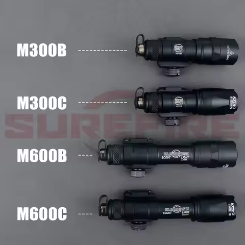 Surefire M300B M600B Tactical Flashlight M300 M600 Series Scout Light 600Lumen Airsoft Hunting Light